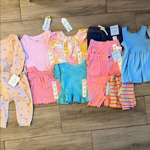 New Cat & Jack girls 13 piece bundle Sz 12 Mon